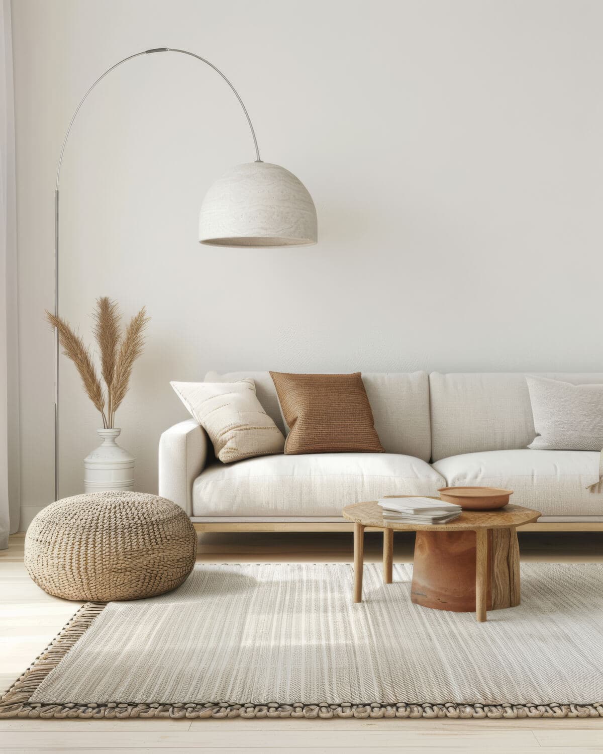 Bright, calm living room
